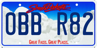 SD license plate 0BBR82