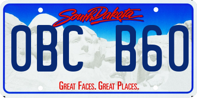 SD license plate 0BCB60