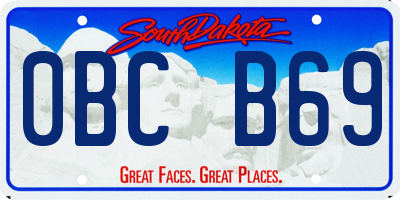 SD license plate 0BCB69