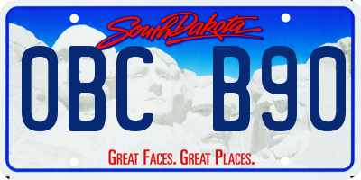 SD license plate 0BCB90