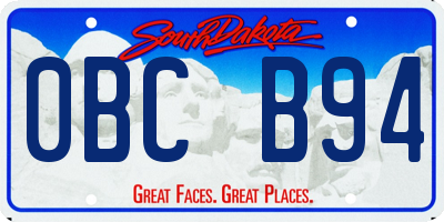 SD license plate 0BCB94