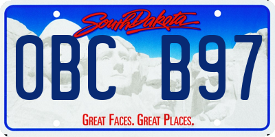 SD license plate 0BCB97