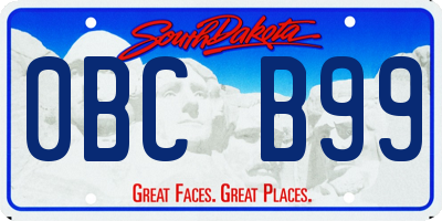SD license plate 0BCB99