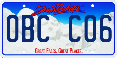 SD license plate 0BCC06