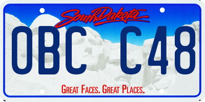 SD license plate 0BCC48