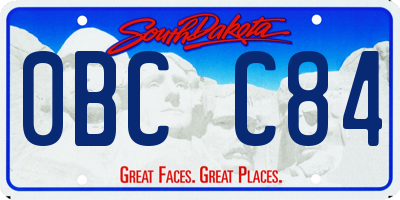 SD license plate 0BCC84