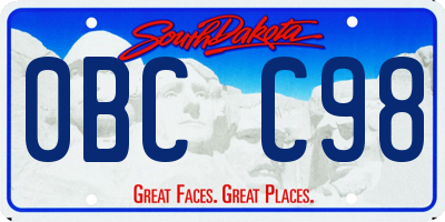 SD license plate 0BCC98