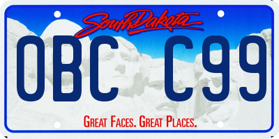 SD license plate 0BCC99