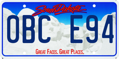 SD license plate 0BCE94