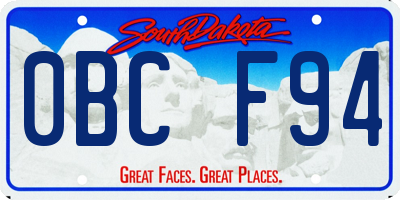 SD license plate 0BCF94