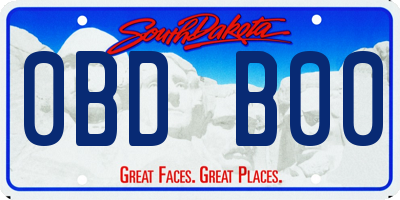 SD license plate 0BDB00