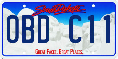 SD license plate 0BDC11