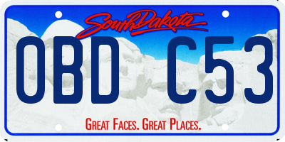 SD license plate 0BDC53