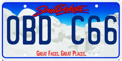 SD license plate 0BDC66
