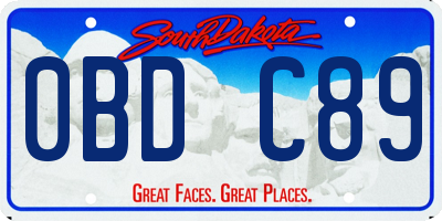 SD license plate 0BDC89