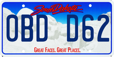 SD license plate 0BDD62