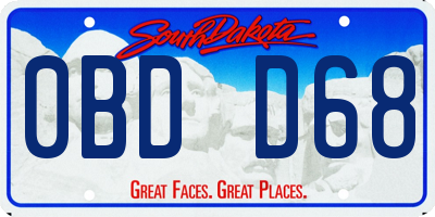 SD license plate 0BDD68