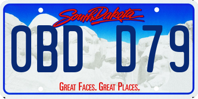 SD license plate 0BDD79