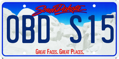SD license plate 0BDS15
