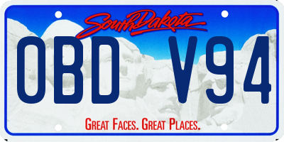 SD license plate 0BDV94