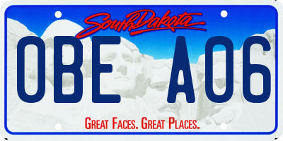 SD license plate 0BEA06