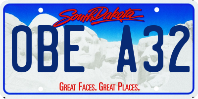 SD license plate 0BEA32