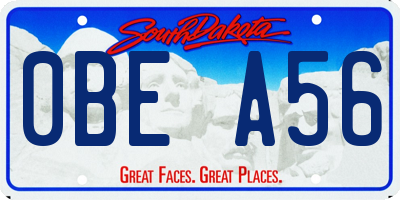 SD license plate 0BEA56