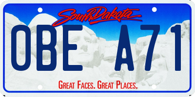 SD license plate 0BEA71