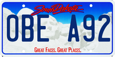 SD license plate 0BEA92