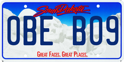 SD license plate 0BEB09