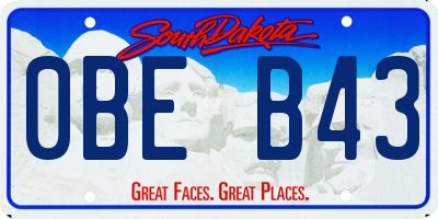 SD license plate 0BEB43