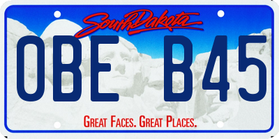SD license plate 0BEB45