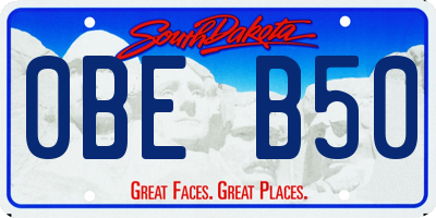 SD license plate 0BEB50