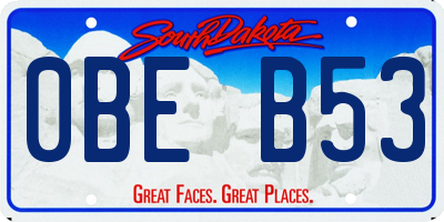 SD license plate 0BEB53
