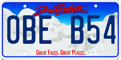 SD license plate 0BEB54