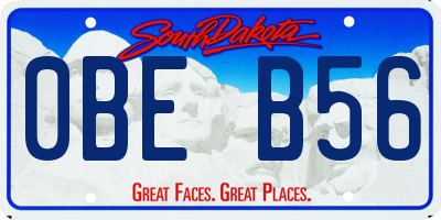 SD license plate 0BEB56