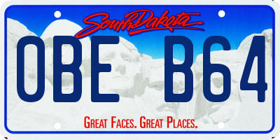 SD license plate 0BEB64