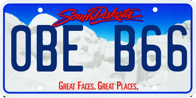 SD license plate 0BEB66