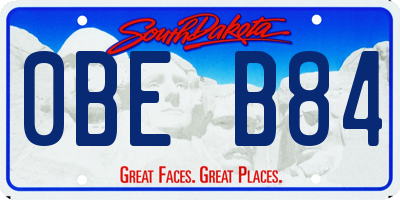 SD license plate 0BEB84