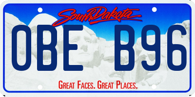 SD license plate 0BEB96