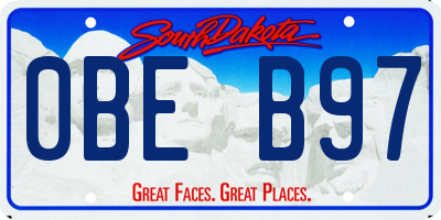 SD license plate 0BEB97