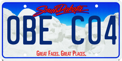 SD license plate 0BEC04