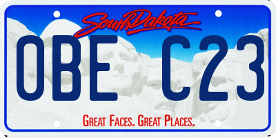 SD license plate 0BEC23