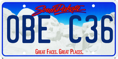 SD license plate 0BEC36