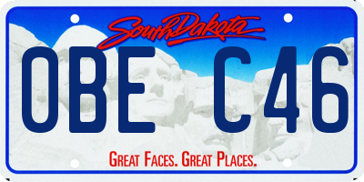 SD license plate 0BEC46