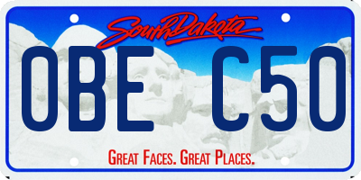 SD license plate 0BEC50
