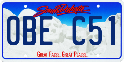 SD license plate 0BEC51