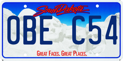 SD license plate 0BEC54