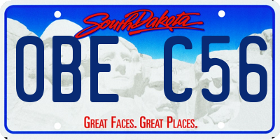 SD license plate 0BEC56