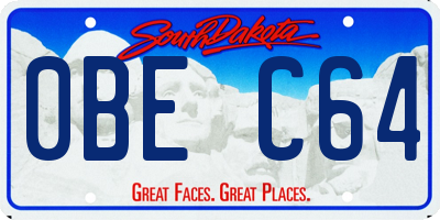 SD license plate 0BEC64